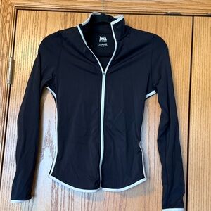 BOA 3 PIECE SET- Black Zip-Up Jacket with White Trim